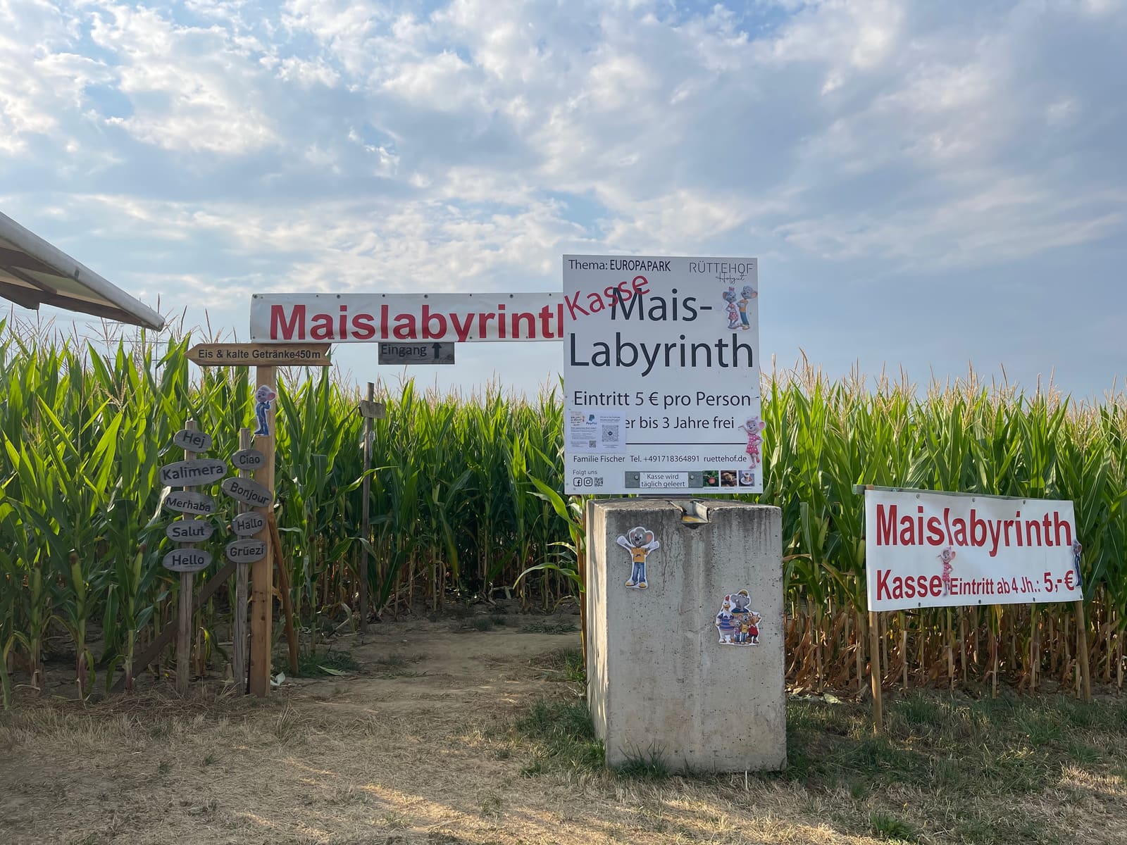 Maislabyrinth Rüttehof, Wollbach